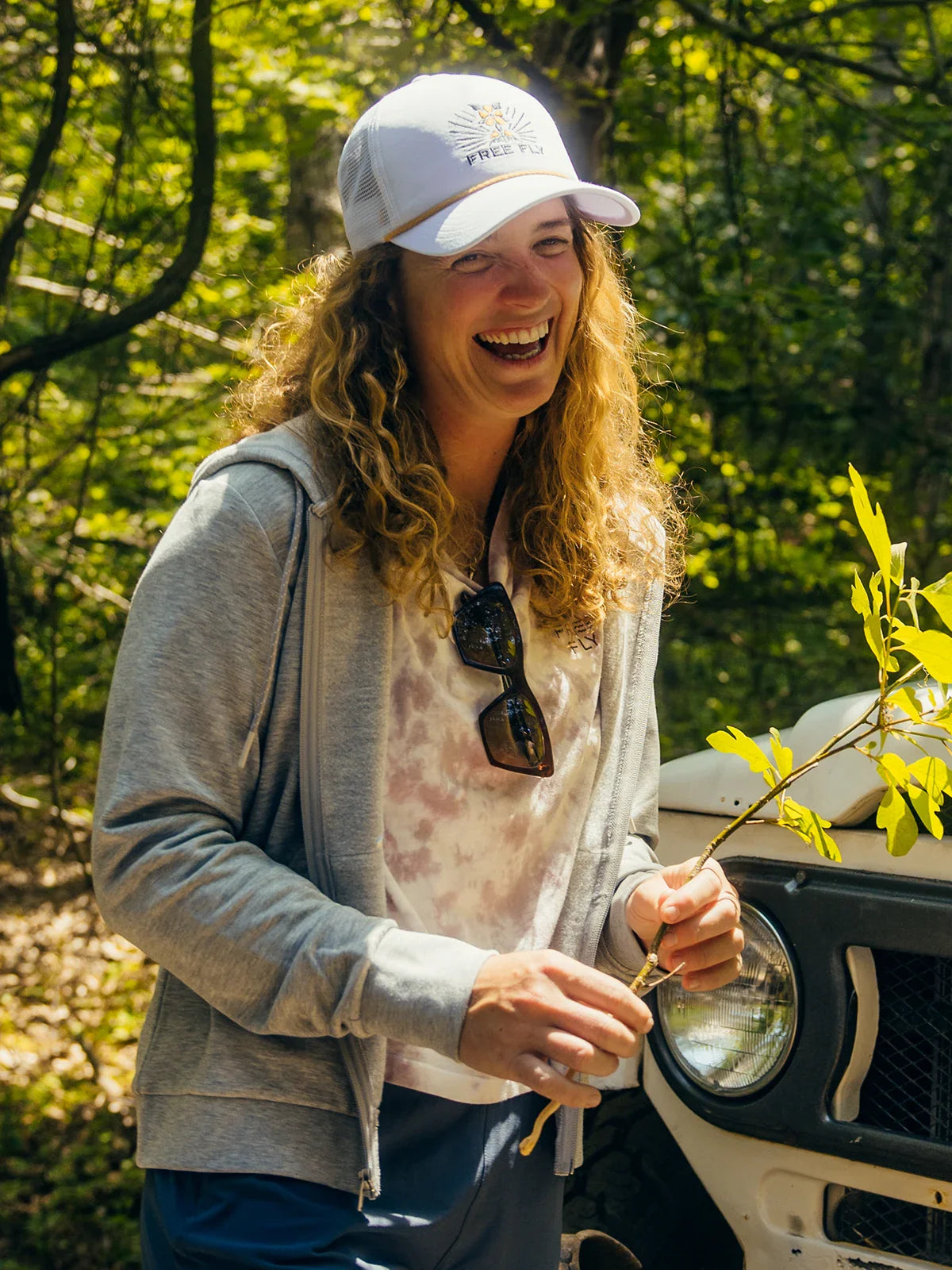Women's Mellow Meadow Trucker Hat - White