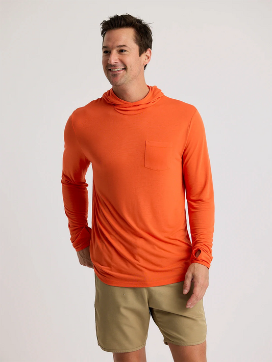 Men's Bamboo Lightweight Hoodie - Tigerlily
