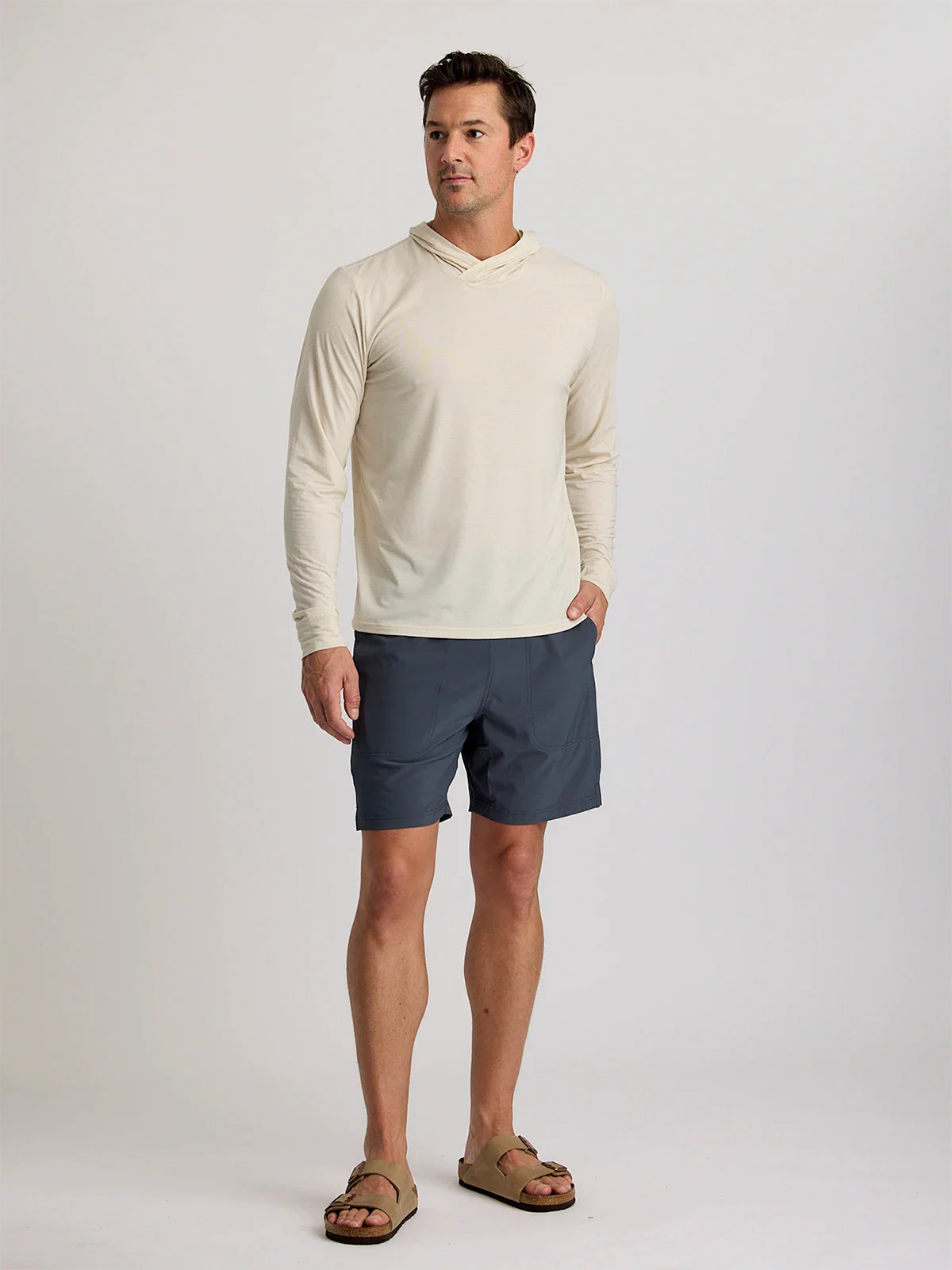 Men's Elevate Lightweight Hoodie - Heather Birch