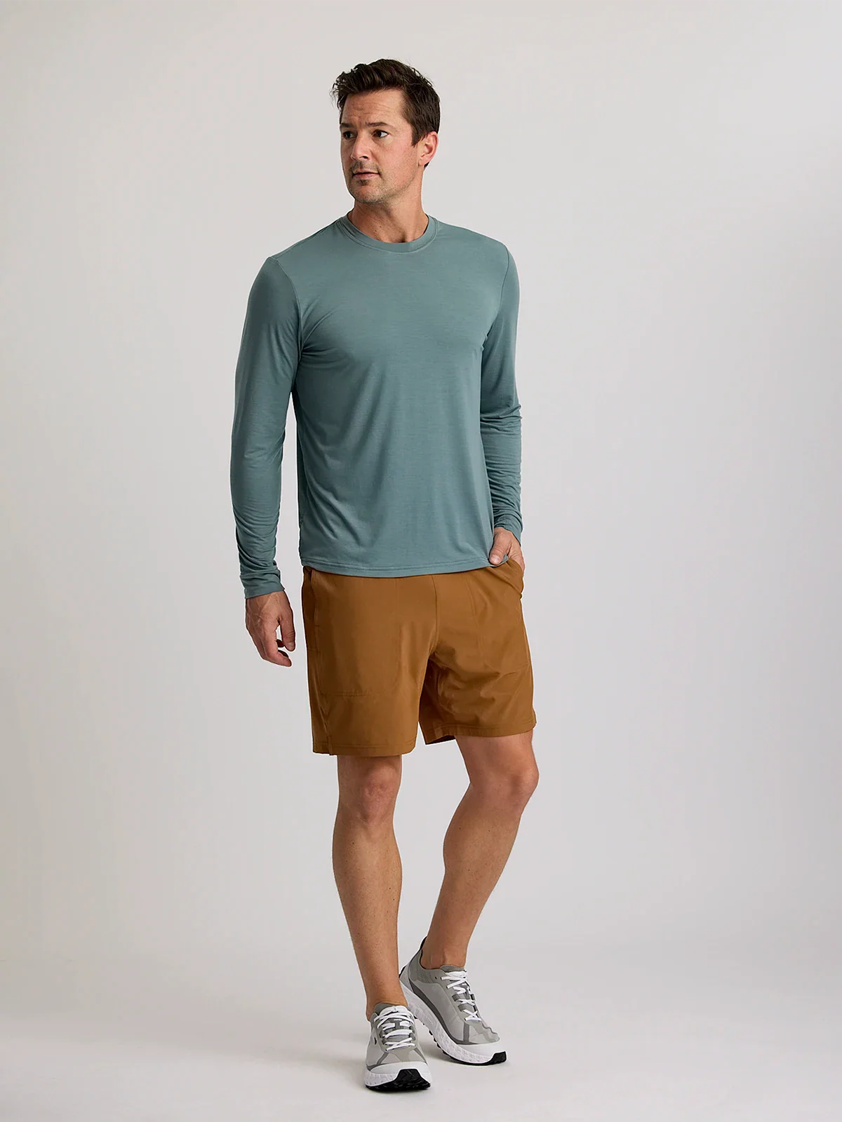 Men's Elevate Lightweight Long Sleeve - Stormy Sea