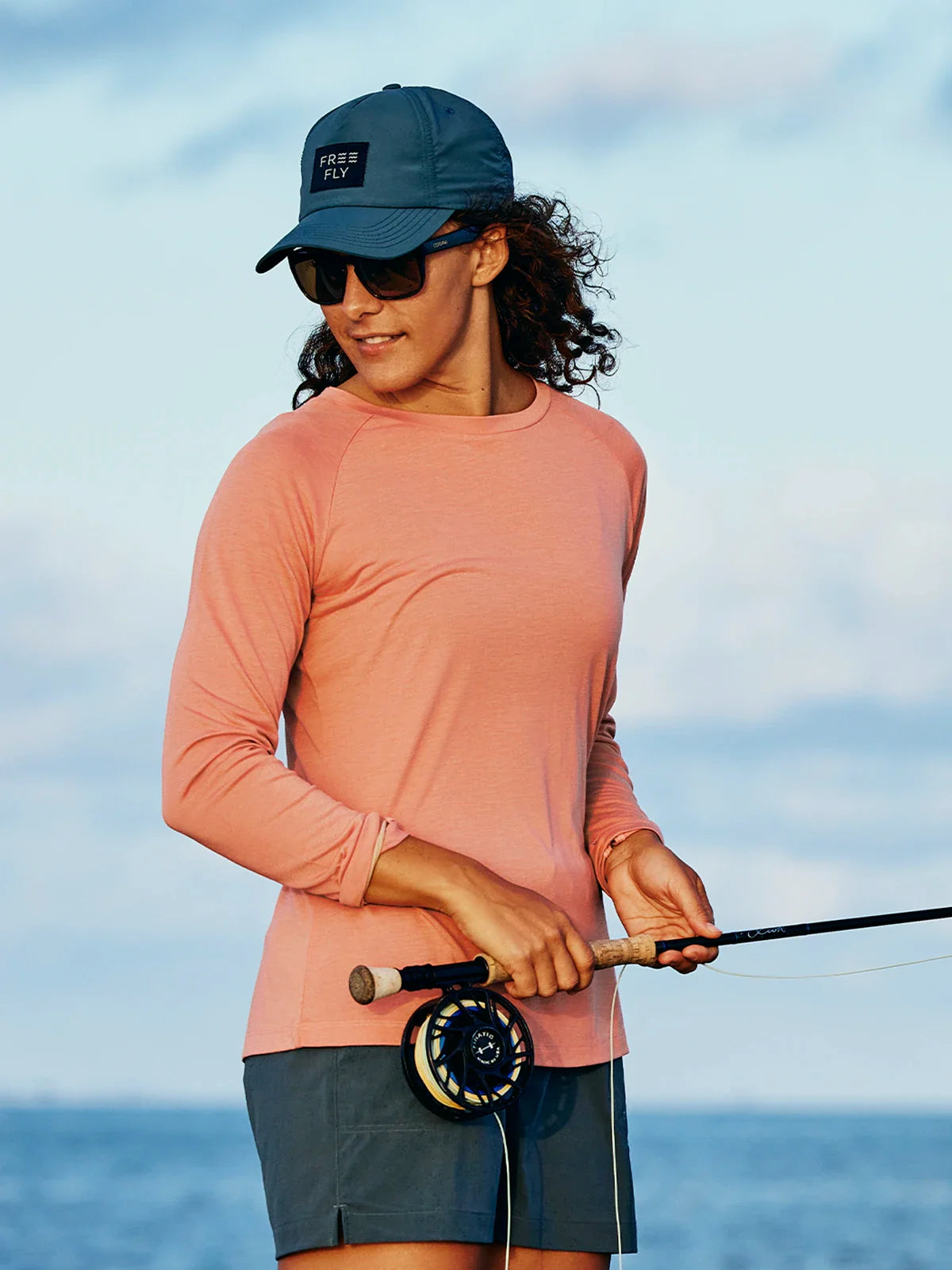 Women's Bamboo Lightweight Long Sleeve II - Washed Citrus
