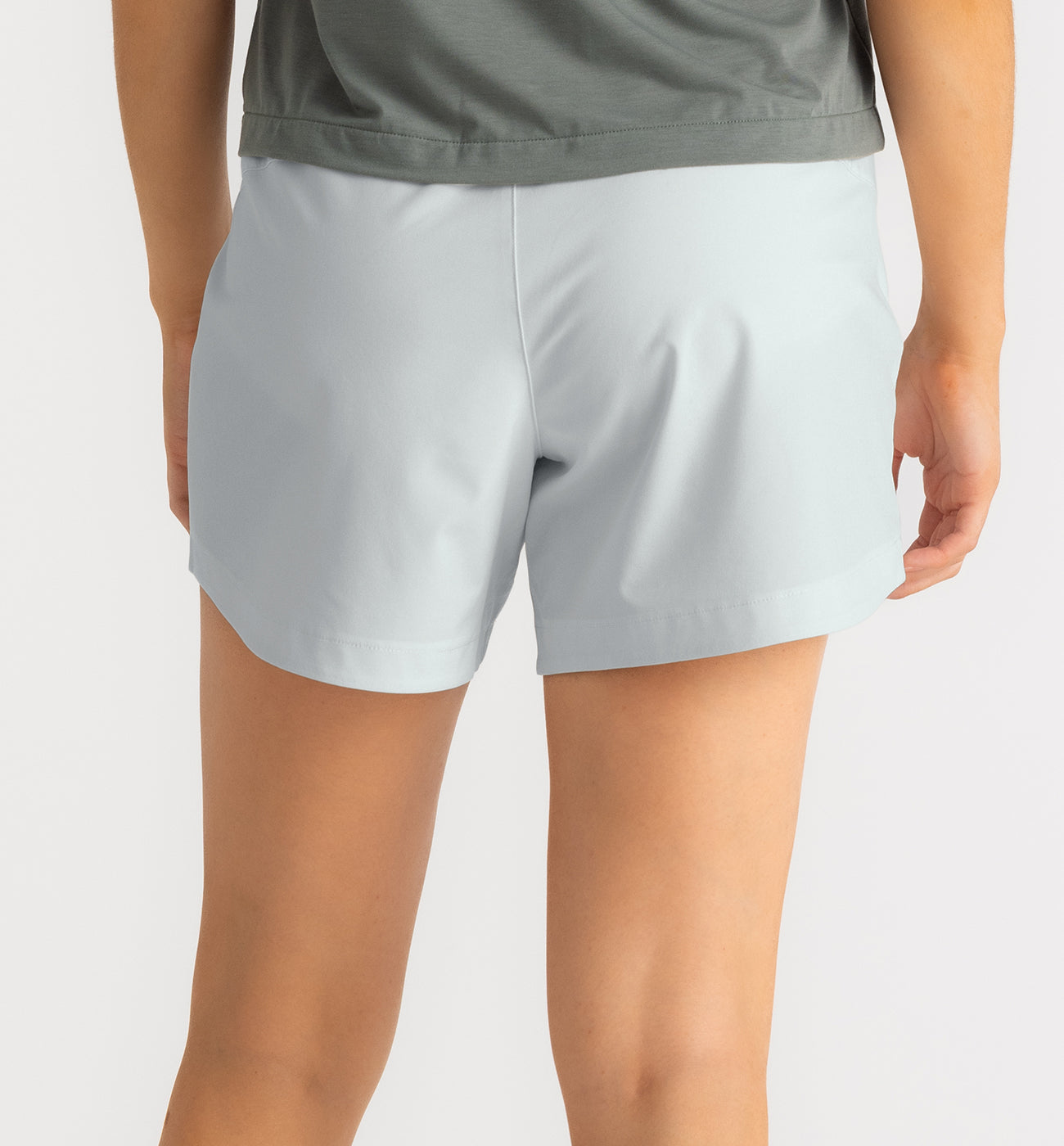 Women's Bamboo-Lined Active Breeze Short – 5" - Sky Gray
