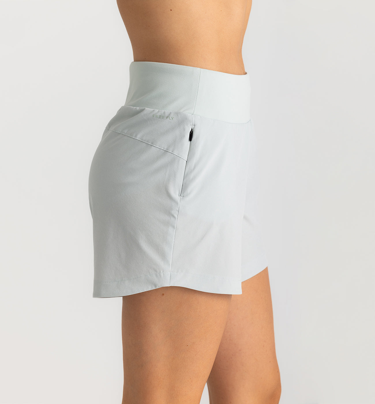 Women's Bamboo-Lined Active Breeze Short – 5" - Sky Gray
