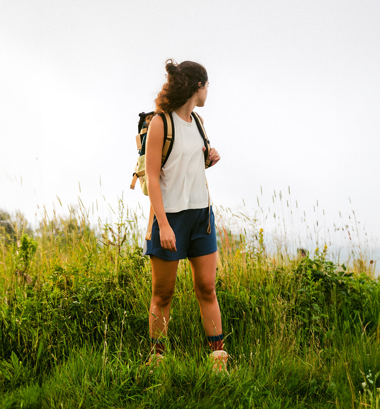 Women's Bamboo-Lined Active Breeze Short – 5" - Sky Gray