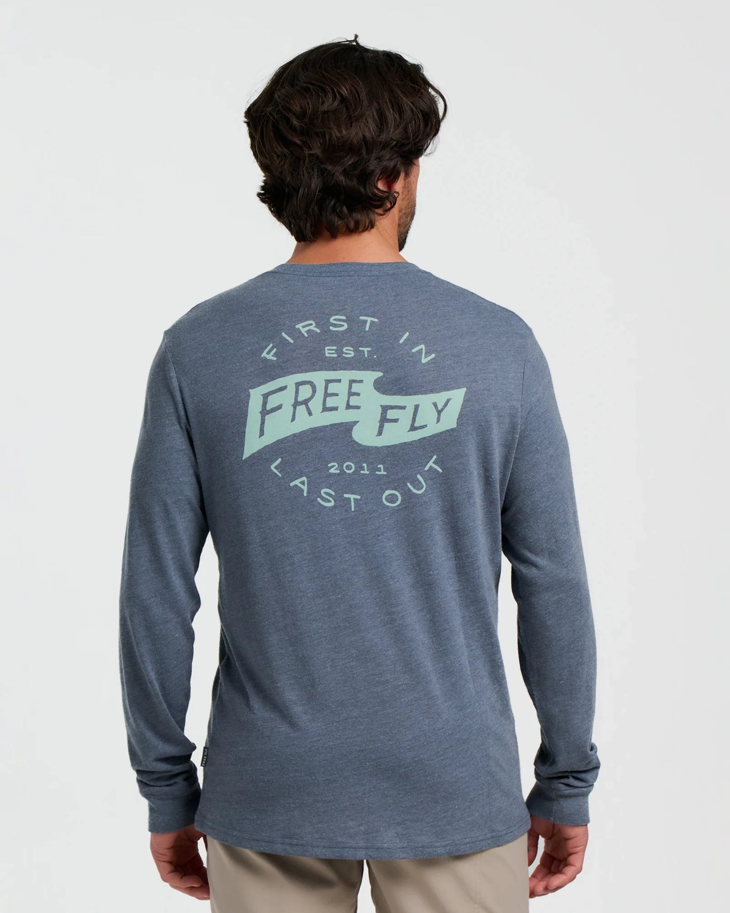First and Last Long Sleeve - Heather Storm Cloud