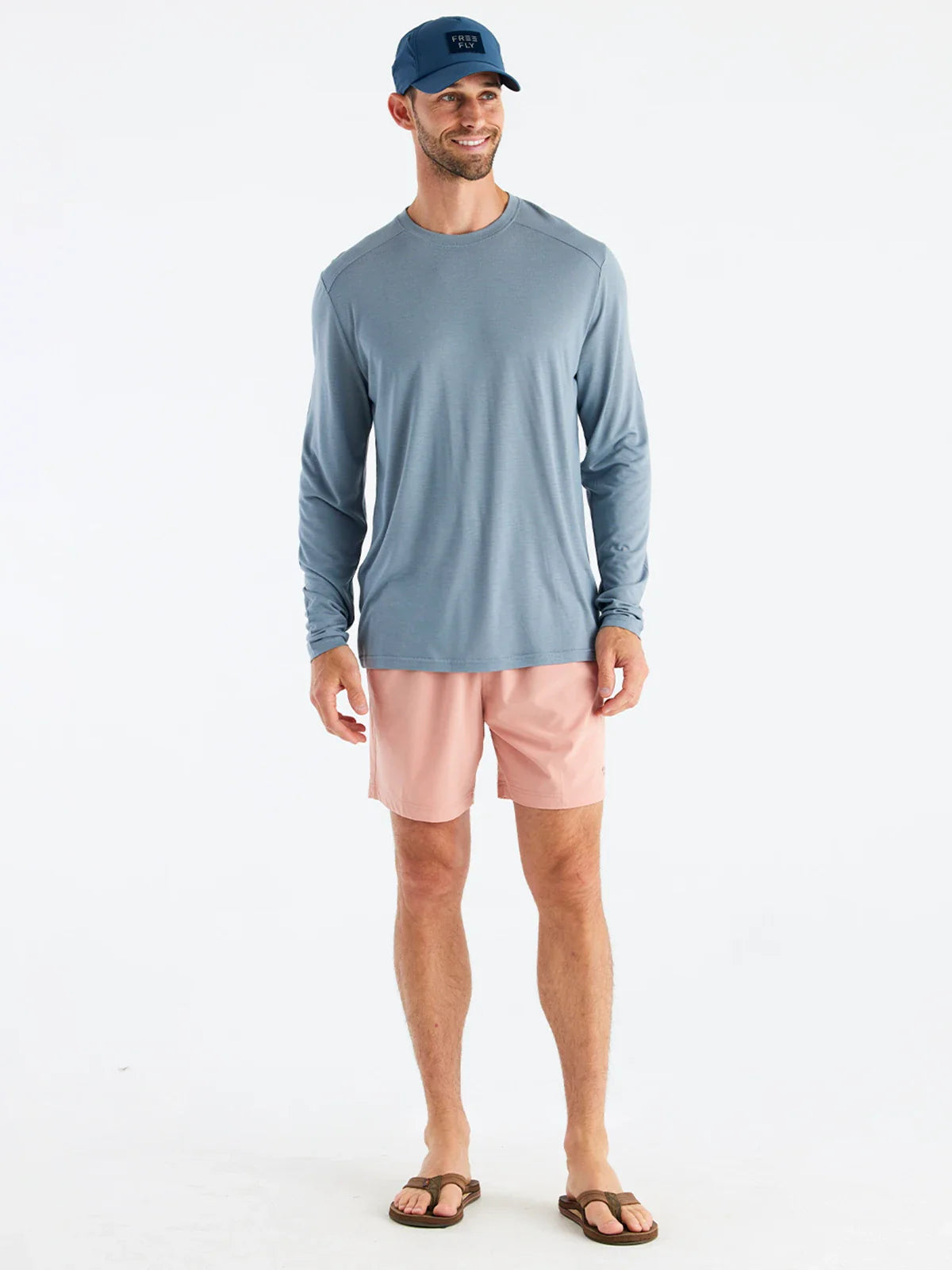 Men's Breeze Short – 6" - Orange Dusk