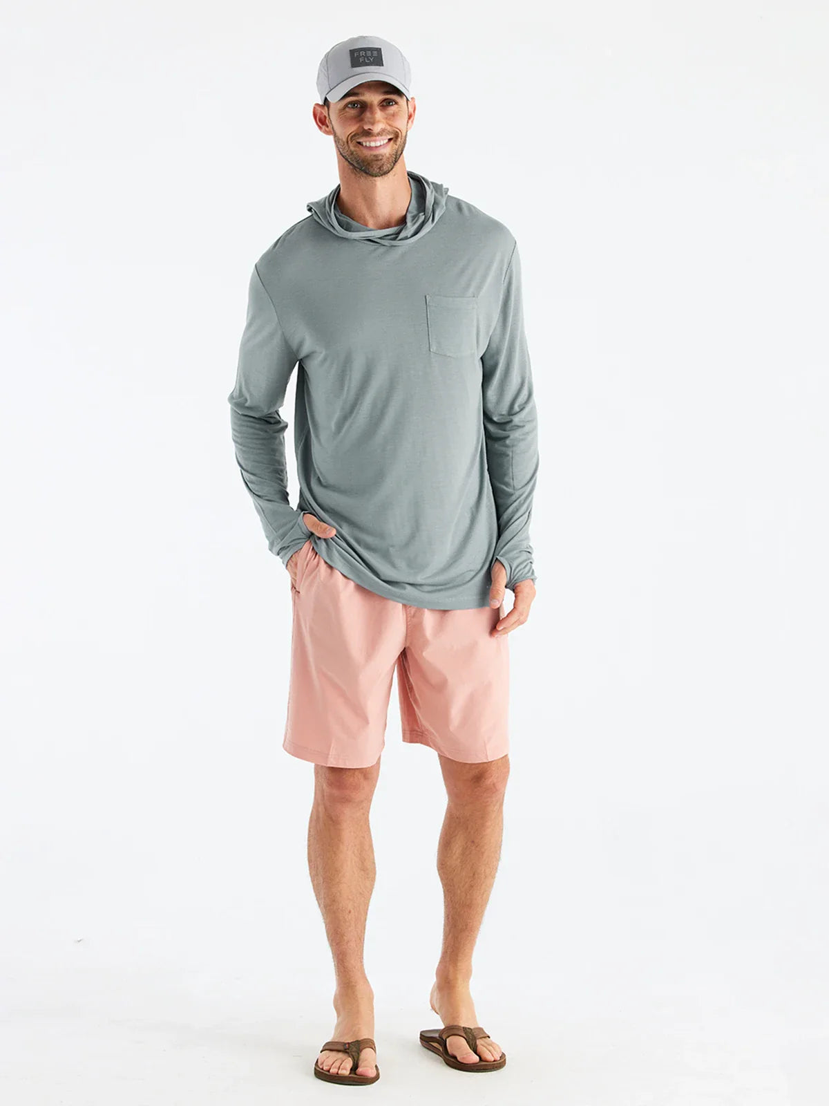 Men's Bamboo Lightweight Hoodie - Slate