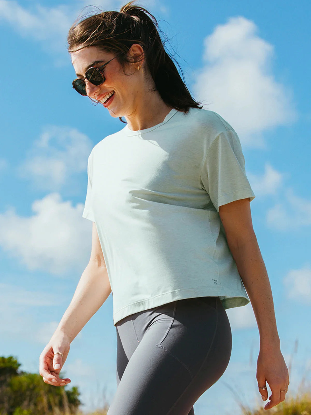 Women's Elevate Lightweight Tee - Ocean Mist