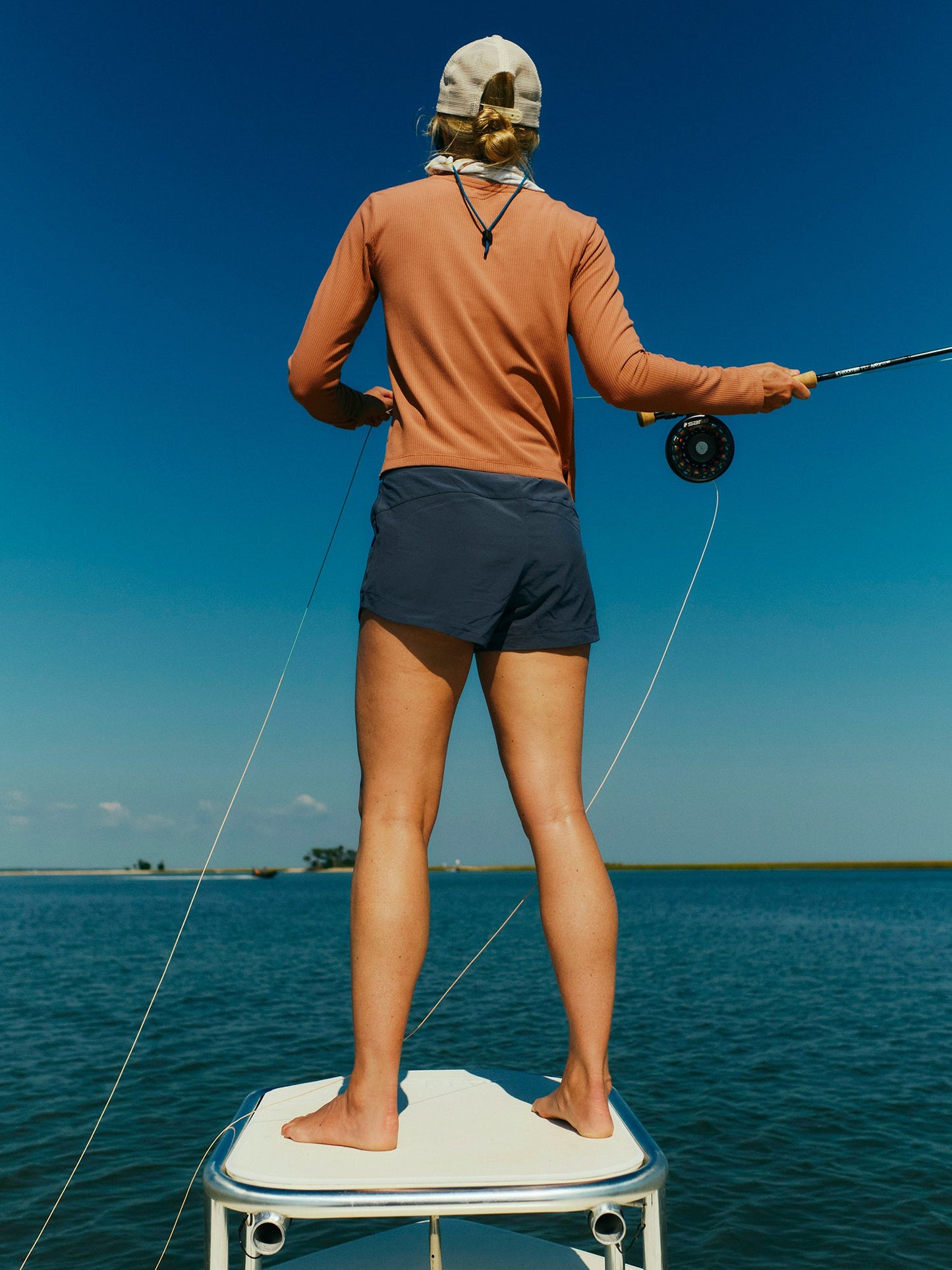 Women's Bamboo-Lined Active Breeze Short – 3" - Surf Blue