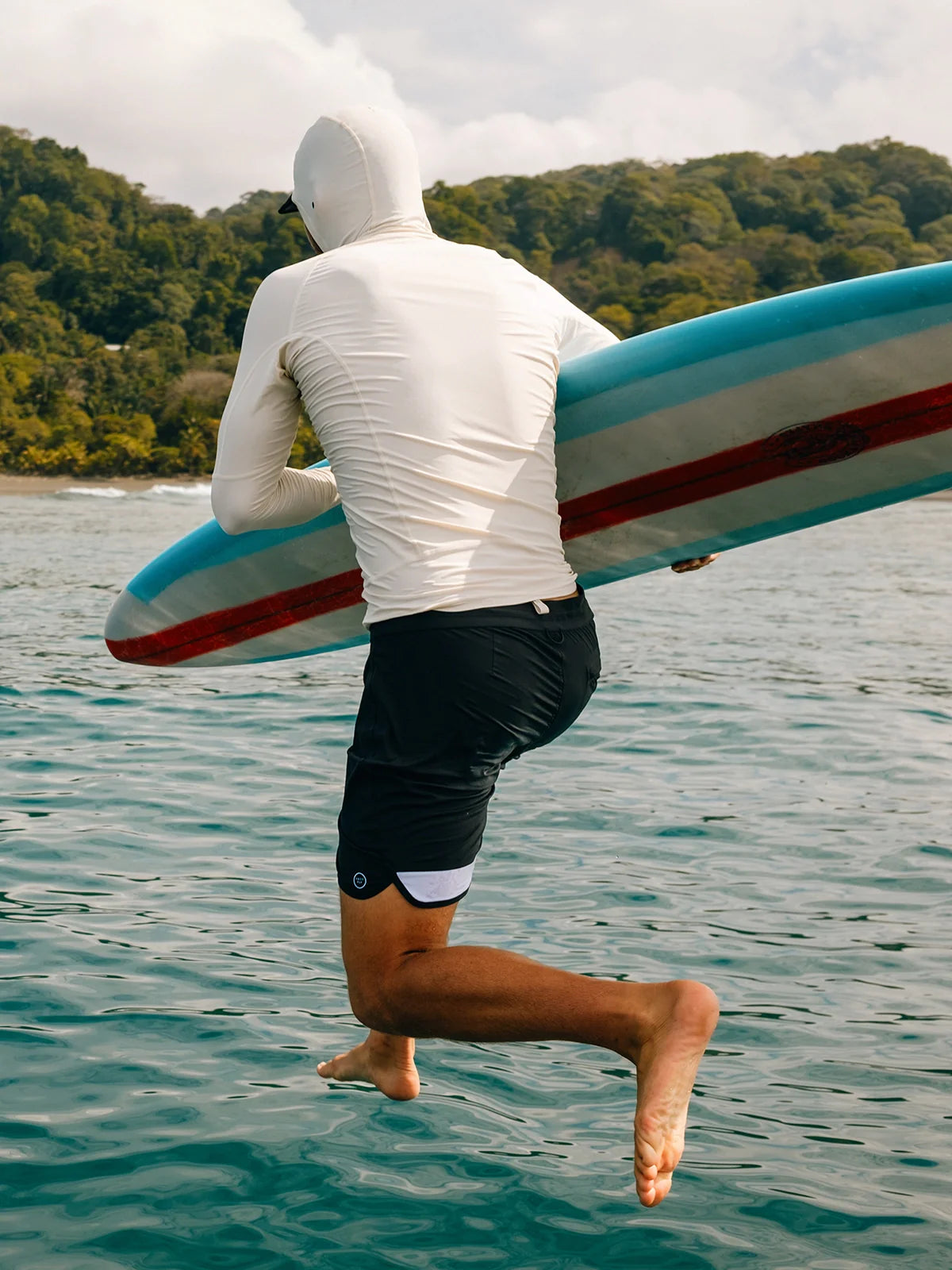 Men's Pinnacle Hooded Rash Guard - Black