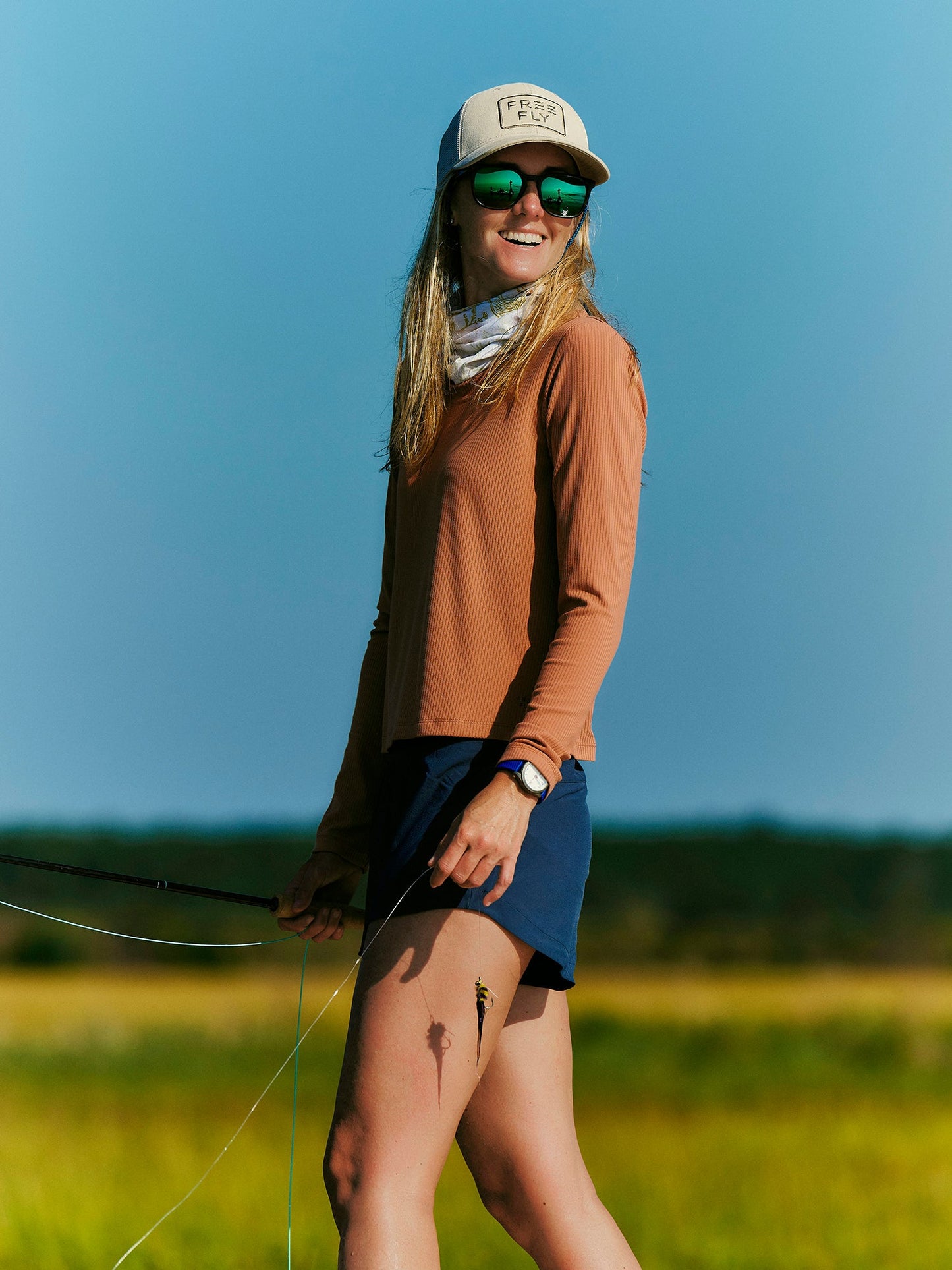 Women's Ribbed Bamboo Long Sleeve - Canyon Clay