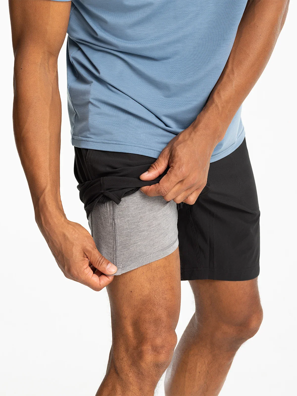 Men's Active Breeze Short Lined – 7" - Black