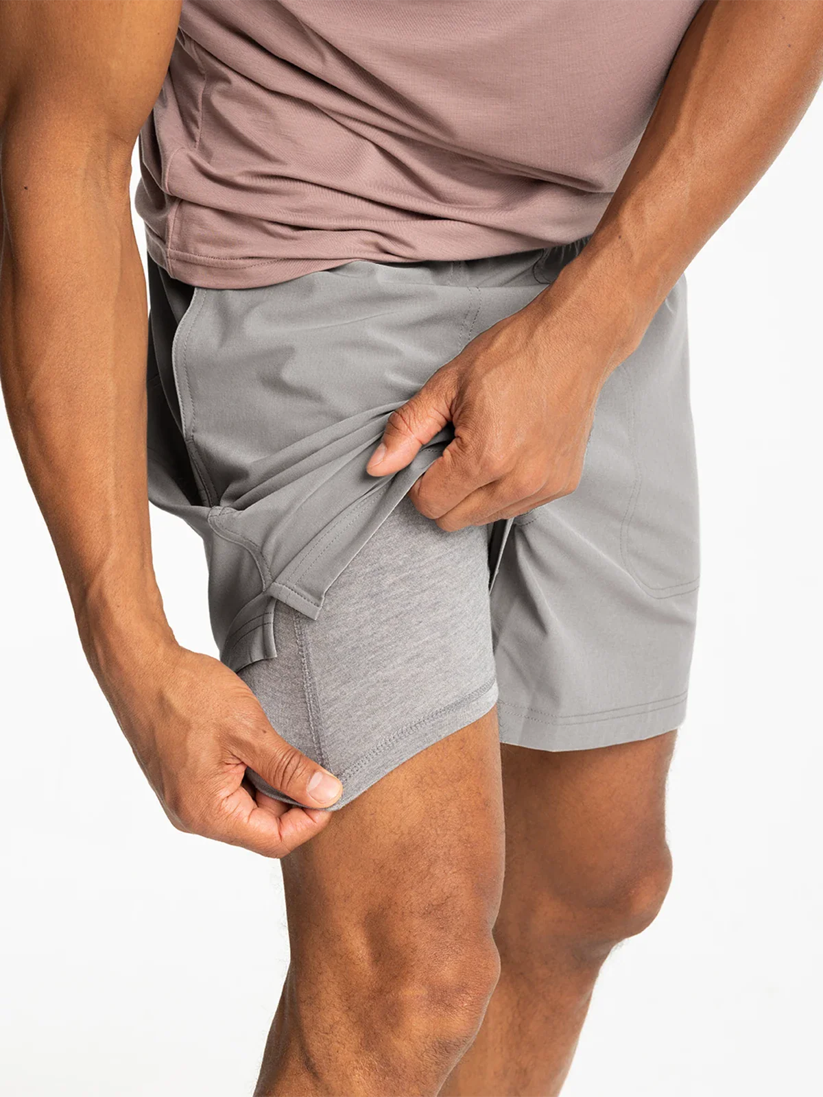 Men's Active Breeze Short Lined – 5.5" - Cement