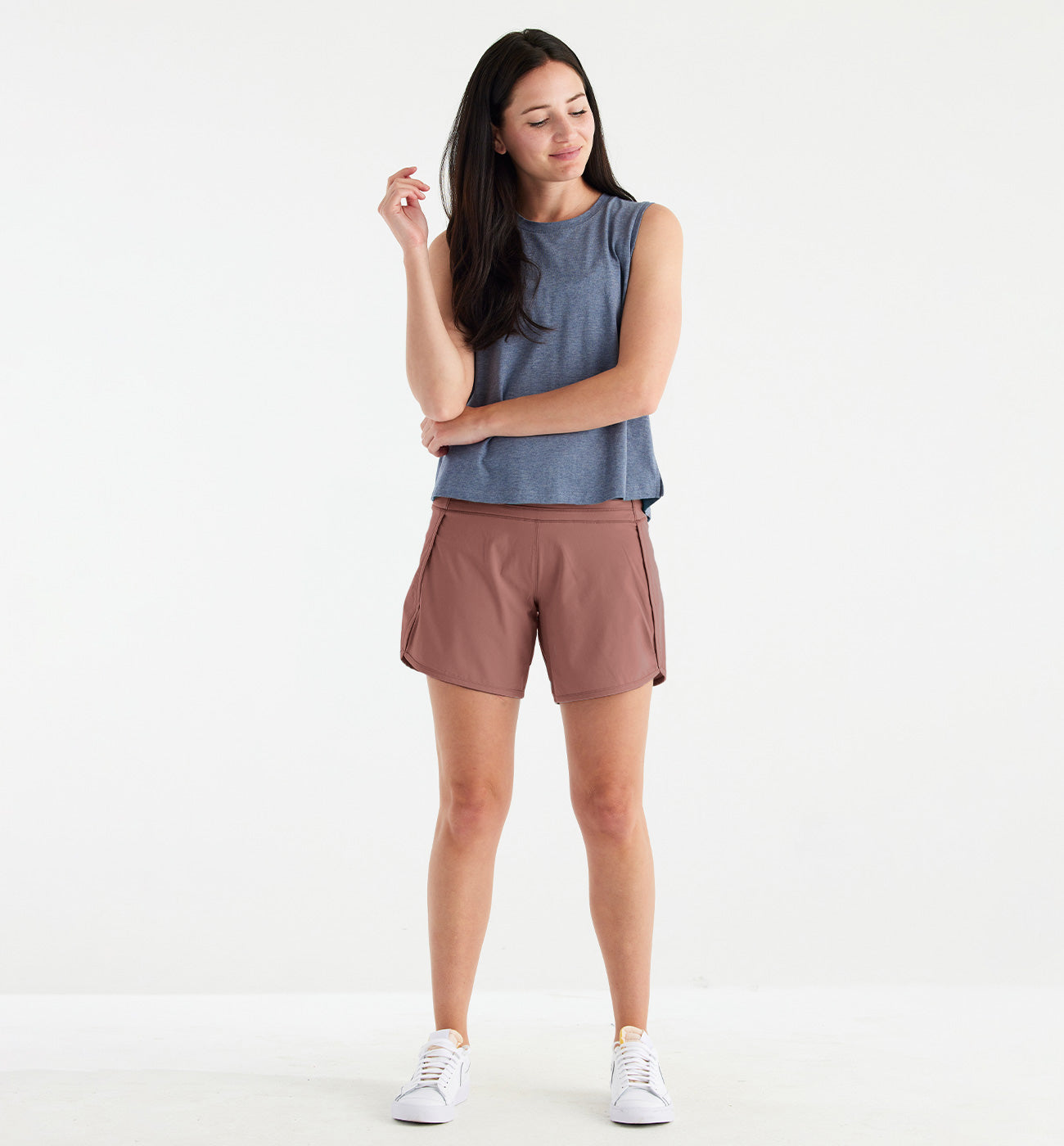 Women's Bamboo-Lined Breeze Short – 6" - Light Sangria