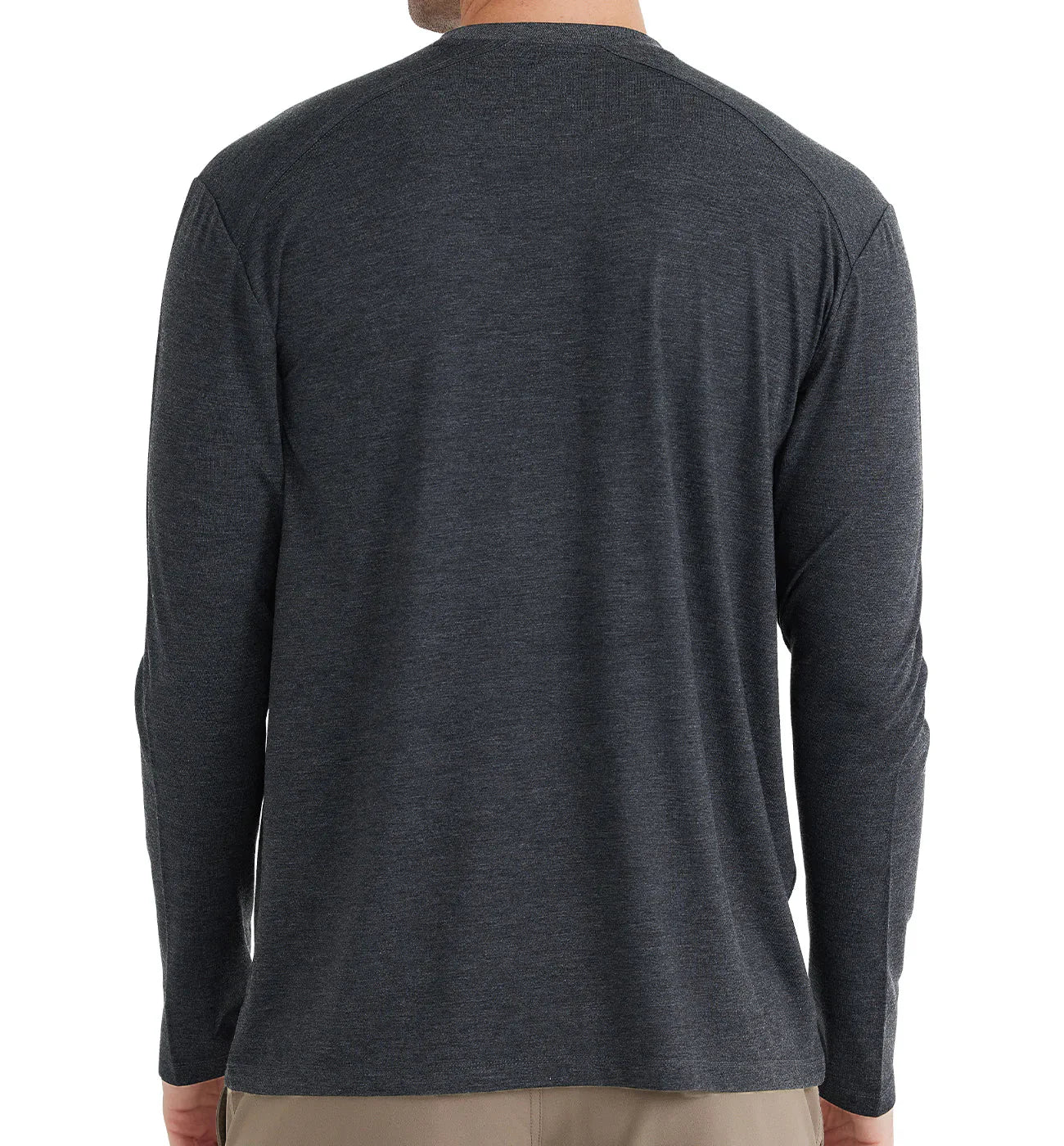 Men's Bamboo Shade Long Sleeve - Heather Black