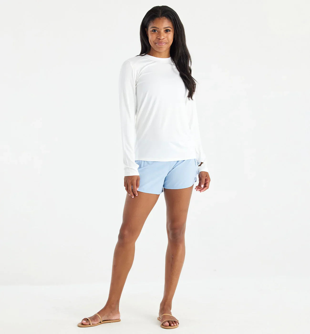 Women's Bamboo Shade Long Sleeve II - Bright White